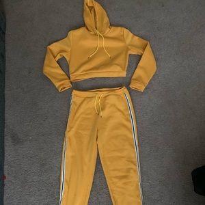 Yellow sweatsuit